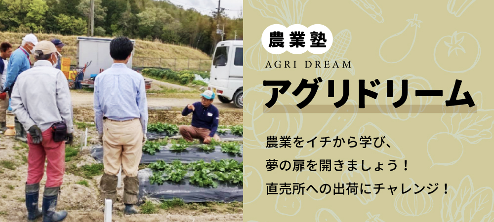 JA兵庫西では、農業塾「アグリドリーム2024」の受講生を募集しています